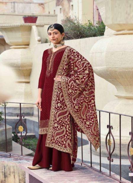Maroon Colour Vouch Naari 1 Heavy Festive Wear Fancy Designer Salwar Suit Collection 904